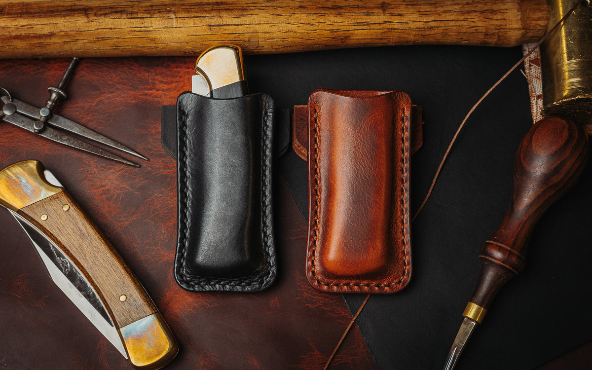 Italian Leather Buck 112 Pocket Sheath